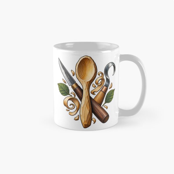 Item preview, Spoon Carving Gift – Greenwood Tools and Hand-Carved Spoon Art designed and sold by UrbanCanvvas.