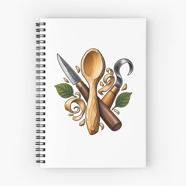Item preview, Spoon Carving Gift – Greenwood Tools and Hand-Carved Spoon Art designed and sold by UrbanCanvvas.