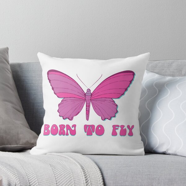 Item preview, Pink Butterfly Born to Fly – Cute Retro Y2K Aesthetic designed and sold by ralucasrf.