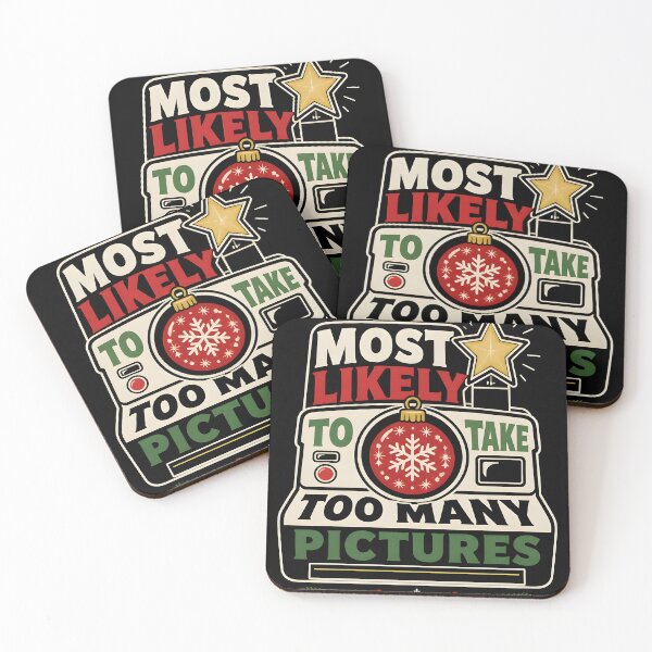Item preview, Most Likely To Take Too Many Pictures Camera Typography designed and sold by RoyesButler.