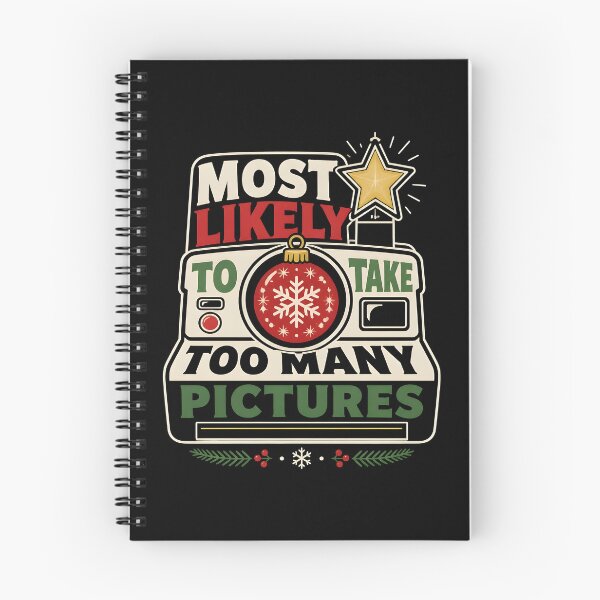 Item preview, Most Likely To Take Too Many Pictures Camera Typography designed and sold by RoyesButler.