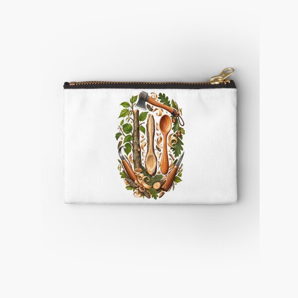 Item preview, Green Woodworking Art – Branch to Hand-Carved Spoon Illustration designed and sold by UrbanCanvvas.