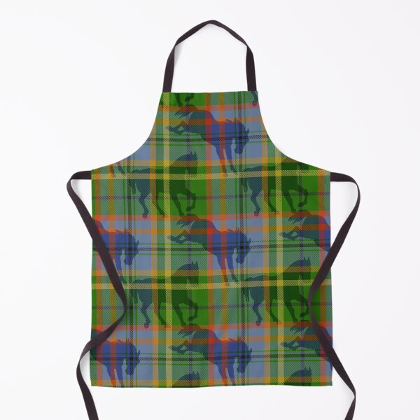 Item preview, Blue green Rainbow horse tartan plaid with faux twill texture designed and sold by Anne Londez Studio.