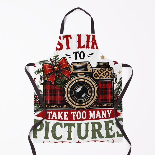 Item preview, Most Likely To Take Too Many Pictures Leopard Red Plaid Camera designed and sold by RoyesButler.