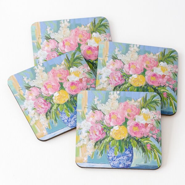 Item preview, Peonies in ginger jar oil painting designed and sold by SophieClimaArt.