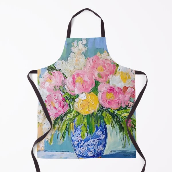 Item preview, Pintura al óleo de peonías en un jarrón de jengibre designed and sold by SophieClimaArt.