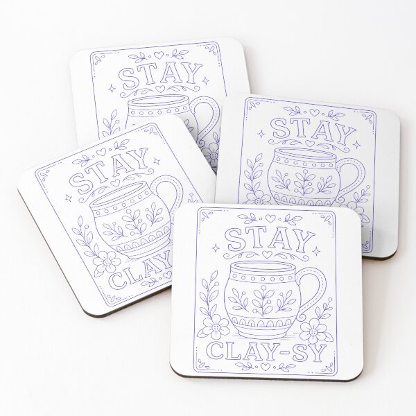 Item preview, Stay Clay-sy Pottery Mug Blue designed and sold by SamanthaLPottery.