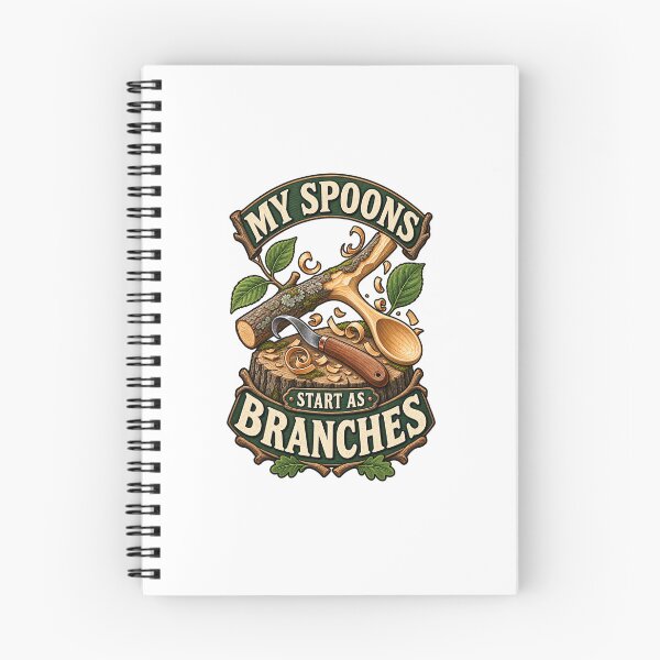Item preview, Spoon Carving Pun Shirt – Illustrated Greenwood Carver Gift designed and sold by UrbanCanvvas.