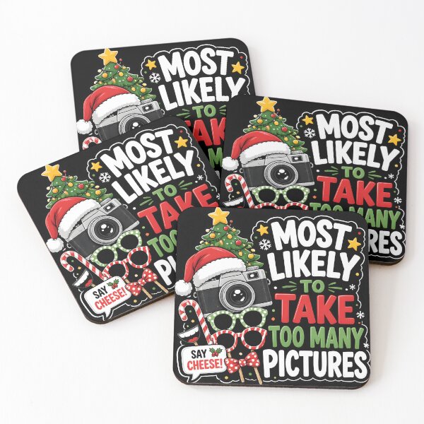 Item preview, Most Likely To Take Too Many Pictures Christmas Photo Booth designed and sold by RoyesButler.