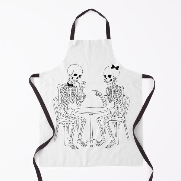 Item preview, Skeleton Couple on an Awkward First Date designed and sold by Qenlo.