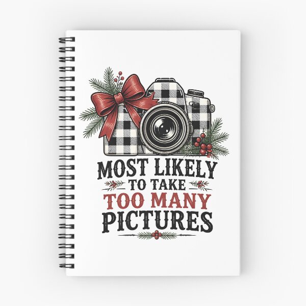 Item preview, Most Likely To Take Too Many Pictures Buffalo Check Christmas Camera designed and sold by RoyesButler.
