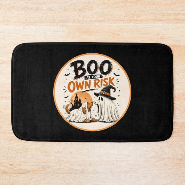 Item preview, Boo at Your Own Risk – Halloween Ghost Dog designed and sold by ArtDzignsZA.