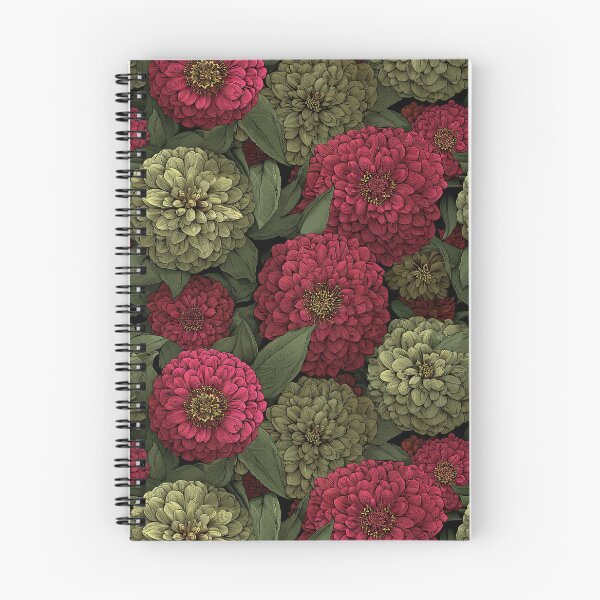 Item preview, Flourishing Zinnia Texture  - Flower Bouquet Pattern - Bridesmaid Gifts designed and sold by RoyalStarsPatts.