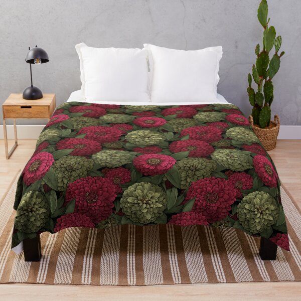 Item preview, Flourishing Zinnia Texture - Flower Bouquet Pattern - Bridesmaid Gifts designed and sold by RoyalStarsPatts.