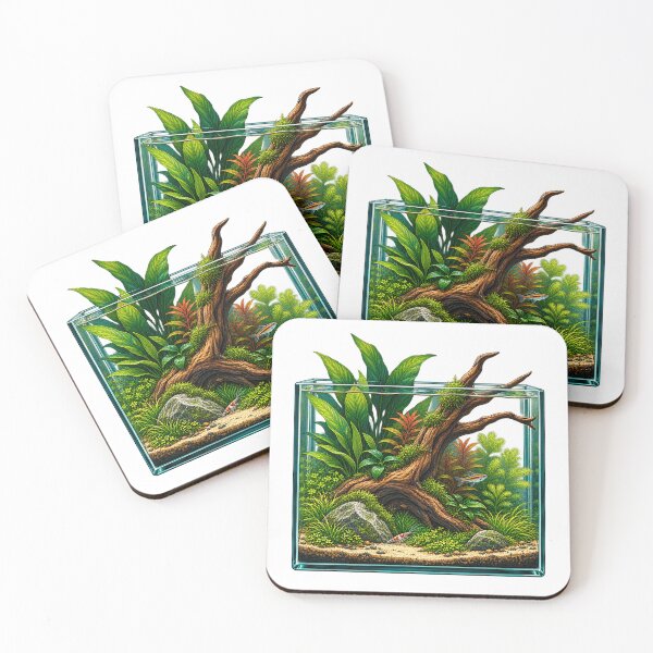 Item preview, Planted Aquarium Art – Driftwood Aquascape Gift for Fish Keepers designed and sold by UrbanCanvvas.