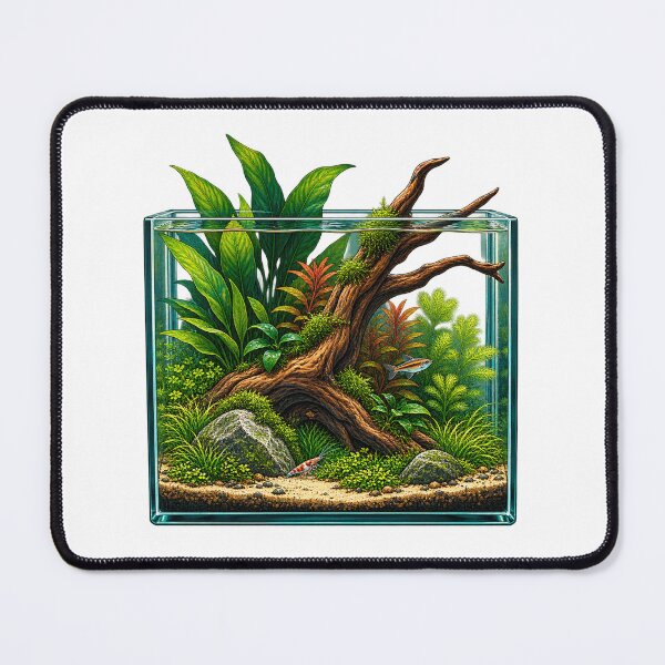 Item preview, Planted Aquarium Art – Driftwood Aquascape Gift for Fish Keepers designed and sold by UrbanCanvvas.