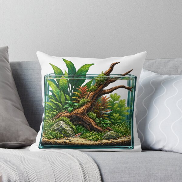 Item preview, Planted Aquarium Art – Driftwood Aquascape Gift for Fish Keepers designed and sold by UrbanCanvvas.