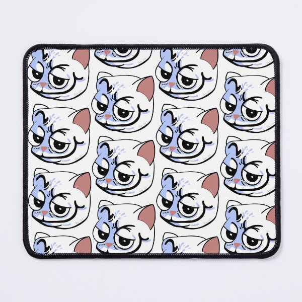 Item preview, Smug White Cat (CatShitter) designed and sold by ClumsyPillbug.