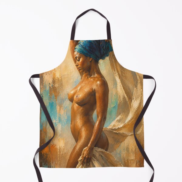 Aperçu de l'œuvre Golden Grace | African Woman Fine Art Painting créée et vendue par TedKentPhoto.