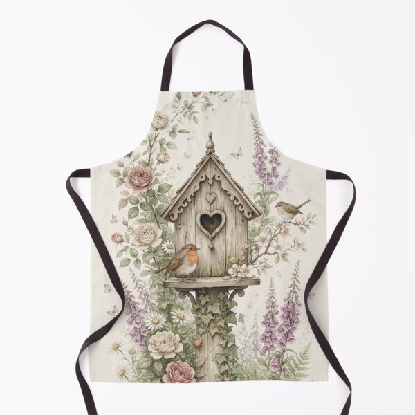 Item preview, Enchanted Heart Birdhouse Cottagecore Watercolor Art designed and sold by CalmCapy Co.
