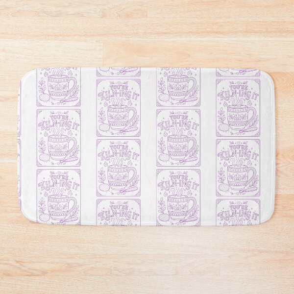 Item preview, You're Kiln-ing It Pottery Mug Purple designed and sold by SamanthaLPottery.