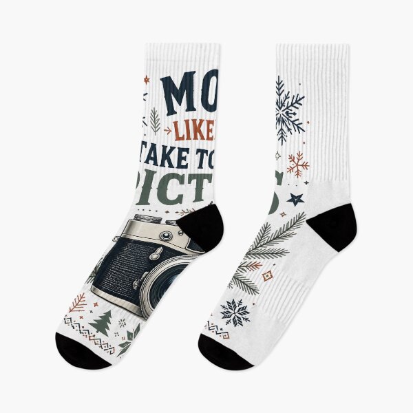 Item preview, Most Likely To Take Too Many Pictures Scandinavian Christmas Photographer designed and sold by RoyesButler.