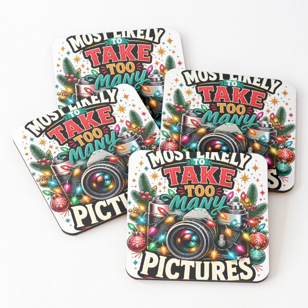 Item preview, Most Likely To Take Too Many Pictures Christmas Lights Photographer designed and sold by RoyesButler.