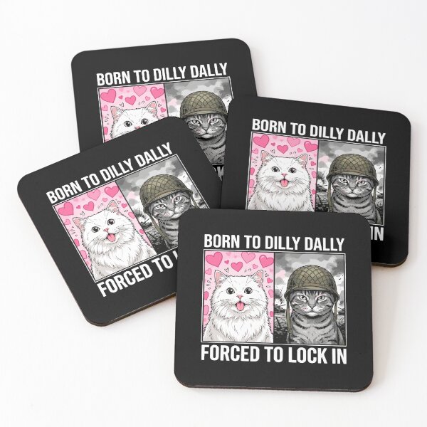 Item preview, Born To Dilly Dally Forced To Lock In Cat Lover Meme designed and sold by PopStars1993.