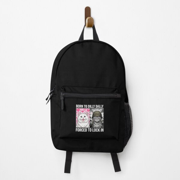 Item preview, Born To Dilly Dally Forced To Lock In Cat Lover Meme designed and sold by PopStars1993.