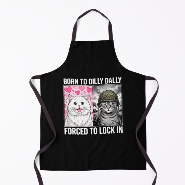 Item preview, Born To Dilly Dally Forced To Lock In Cat Lover Meme designed and sold by PopStars1993.