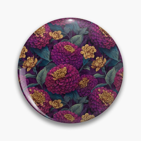 Item preview, Elegant Zinnia - Flower Floral Pattern - Anniversary Gift Ideas designed and sold by RoyalStarsPatts.
