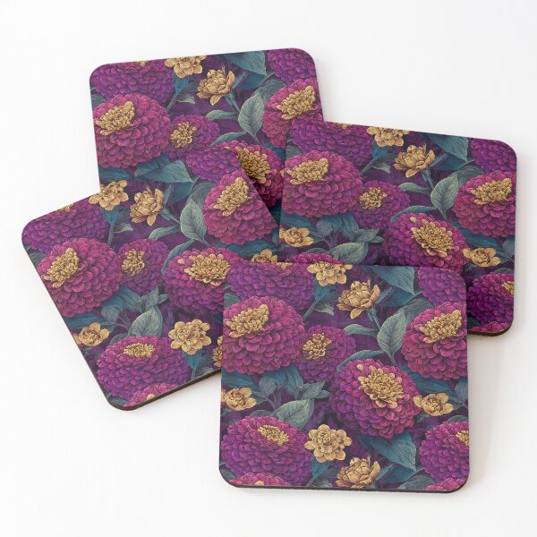 Item preview, Elegant Zinnia - Flower Floral Pattern - Anniversary Gift Ideas designed and sold by RoyalStarsPatts.