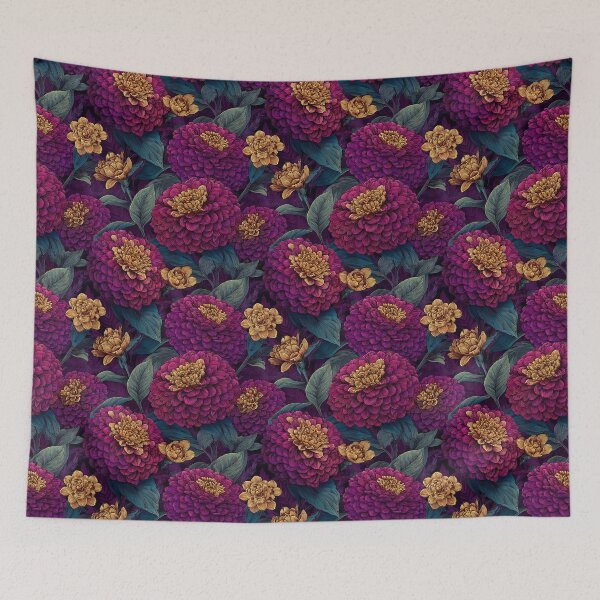 Item preview, Elegant Zinnia - Flower Floral Pattern - Anniversary Gift Ideas designed and sold by RoyalStarsPatts.