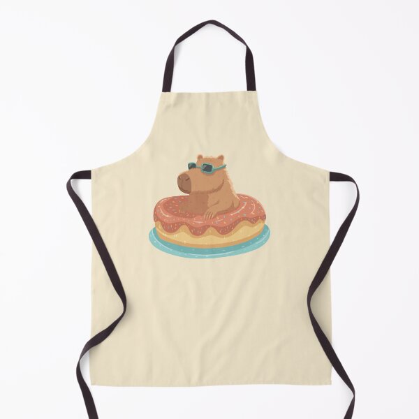 Item preview, Cute capybara in the tasty donut designed and sold by Xatutik.art.