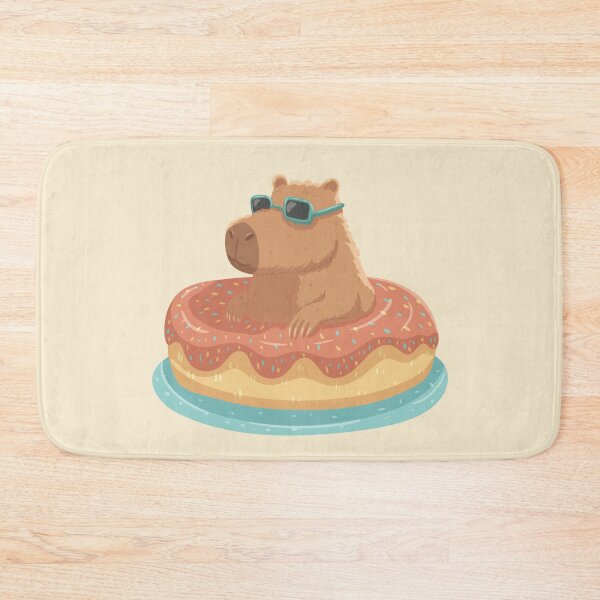 Item preview, Cute capybara in the tasty donut designed and sold by Xatutik.art.