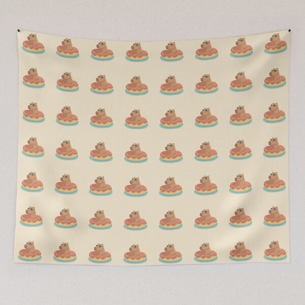 Item preview, Cute capybara in the tasty donut designed and sold by Xatutik.art.
