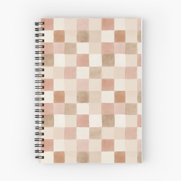Item preview, Neutral Watercolor Checkerboard Pattern in Beige, Blush & Brown designed and sold by Creative Brat Design Studio.
