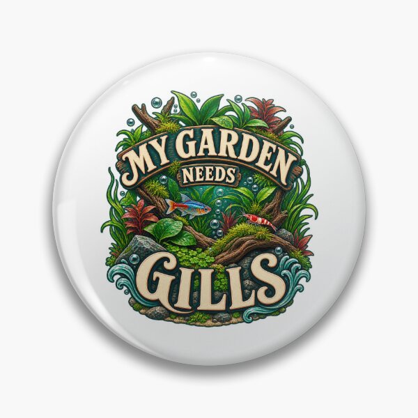 Item preview, Aquascaping Pun Shirt – My Garden Needs Gills Aquarium Art designed and sold by UrbanCanvvas.