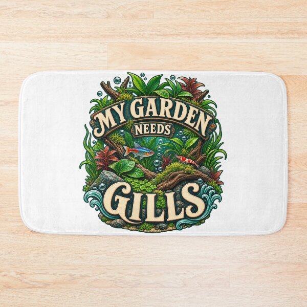 Item preview, Aquascaping Pun Shirt – My Garden Needs Gills Aquarium Art designed and sold by UrbanCanvvas.