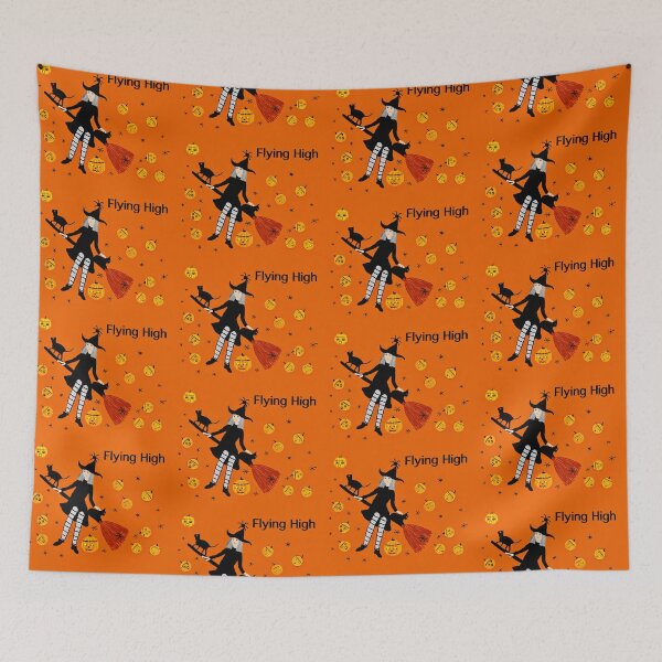 Item preview, Witch Flying with CatS designed and sold by Elaine M Hayward .