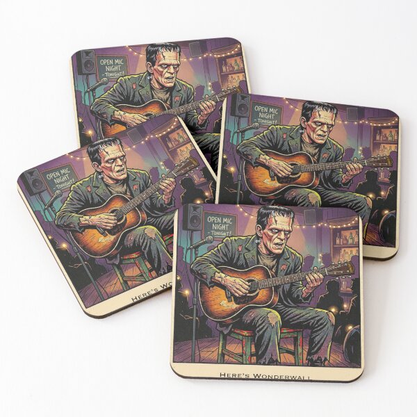 Item preview, Frankenstein Open Mic Oasis designed and sold by Lazykatz.