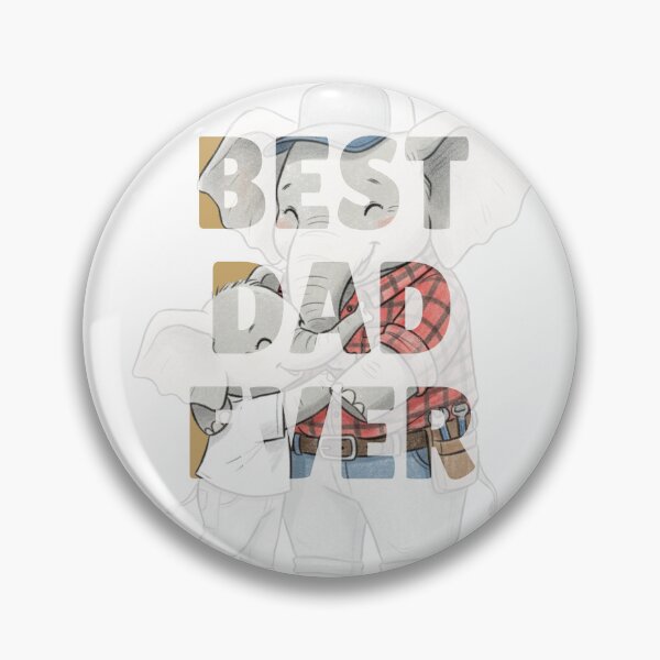 Item preview, Best Dad Ever - Cute Elephant Father Child Design designed and sold by yodaddydesigns.