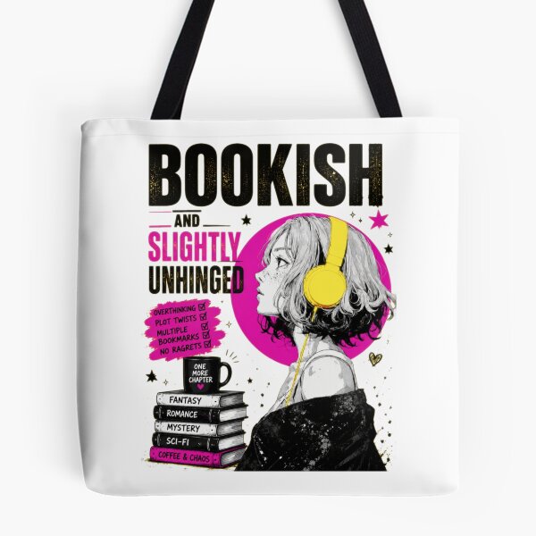 Item preview, Bookish and Slightly Unhinged designed and sold by Noirvasca.