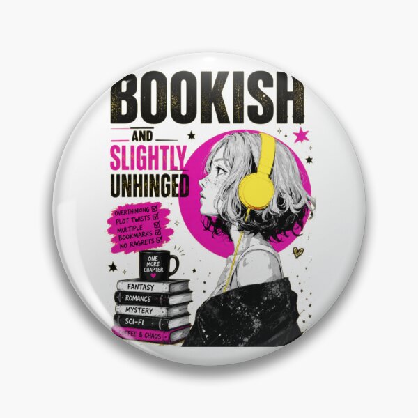 Item preview, Bookish and Slightly Unhinged designed and sold by Noirvasca.