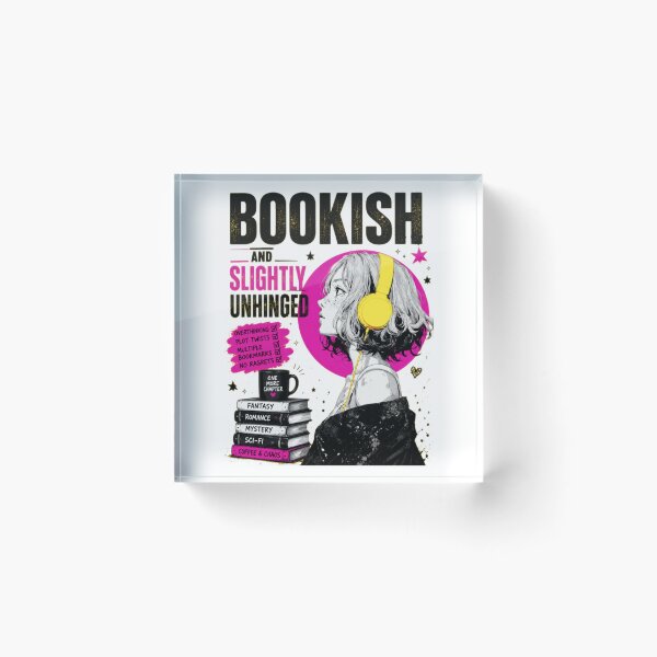 Item preview, Bookish and Slightly Unhinged designed and sold by Noirvasca.