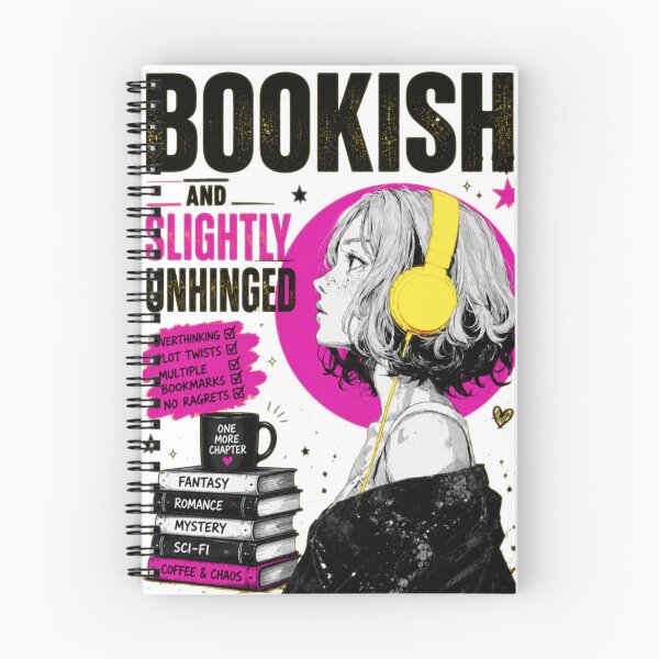 Item preview, Bookish and Slightly Unhinged designed and sold by Noirvasca.