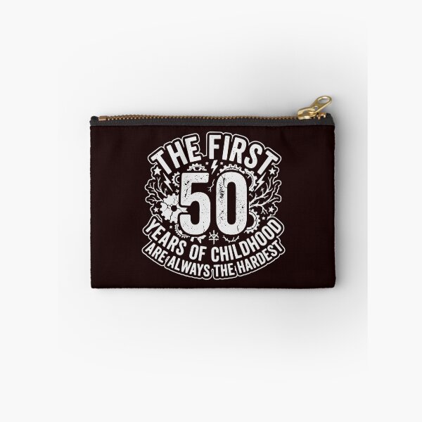 Item preview, The First 50 Years Of Childhood Are Always The Hardest Funny 50th Birthday Fiftieth Celebration  designed and sold by PopStars1993.