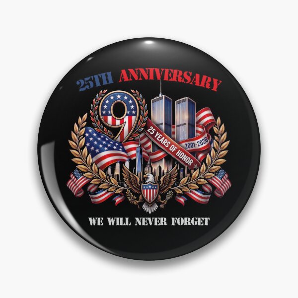 Item preview, 25th Anniversary Remembrance September 11 2001 Memorial Day designed and sold by fben-design.