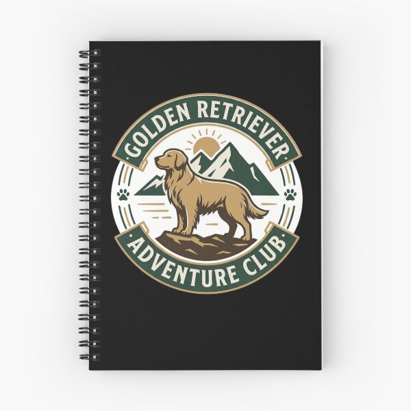 Item preview, Golden Retriever Adventure Club Vintage Hiking Dog Outdoors Emblem Aesthetic designed and sold by mood-draftsman.