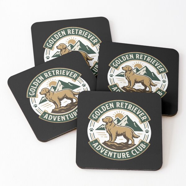 Item preview, Golden Retriever Adventure Club Vintage Hiking Dog Outdoors Emblem Aesthetic designed and sold by mood-draftsman.